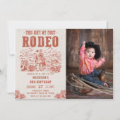 Western Dies ist nicht mein erster Rodeo 2. Geburt Einladung (Vorderseite)