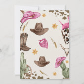 Western Dies ist nicht mein erster Rodeo 2. Geburt Einladung (Rückseite)