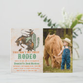 Western Dies ist nicht mein erster Rodeo 2. Geburt Einladung (Stehend Vorderseite)