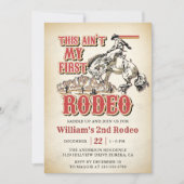 Western Dies ist nicht mein erster Rodeo 2. Geburt Einladung (Vorderseite)