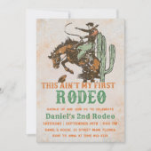 Western Dies ist nicht mein erster Rodeo 2. Geburt Einladung (Vorderseite)