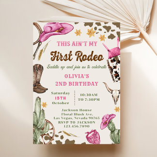 Western Dies ist nicht mein erster Rodeo 2. Geburt Einladung