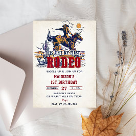 Western Dies ist nicht mein erster Rodeo 2. Geburt Einladung