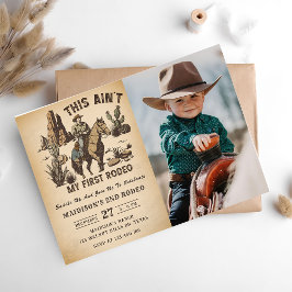 Western Dies ist nicht mein erster Rodeo 2. Geburt Einladung