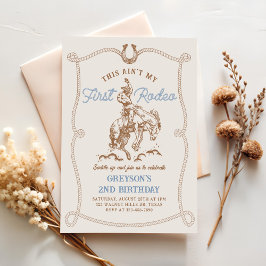 Western Dies ist nicht mein erster Rodeo 2. Geburt Einladung