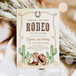 Western Dies ist nicht mein erster Rodeo 2. Geburt Einladung