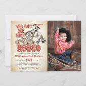 Western Dies ist nicht mein erster Rodeo 2. Geburt Einladung (Vorderseite)