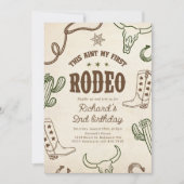 Western Dies ist nicht mein erster Rodeo 2. Geburt Einladung (Vorderseite)