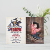 Western Dies ist nicht mein erster Rodeo 2. Geburt Einladung (Stehend Vorderseite)