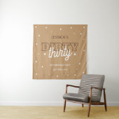 Western Dirty Thirty 30th Birthday Party Backdrop Wandteppich (Beispiel)