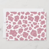 Western Disco Cowgirl Boots Bridal Shower Einladung (Rückseite)