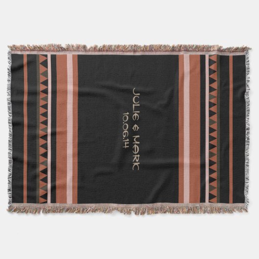 Western-Dreieck-Muster Decke (Vorderseite)