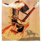 Western Duschvorhang (Vorderseite)