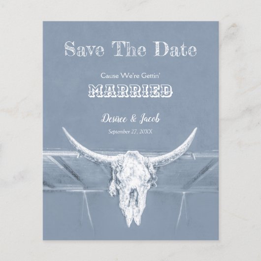 Western Dusty Blue White Rustic Not Budget (Vorderseite)