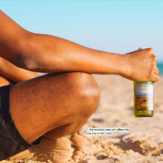 Western-Ebenen für Wildpferde im Detail anpassen Bierflaschenetikett