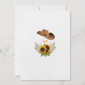 Western Ein kleiner Cowboy Boots Babydusche Einladung (Rückseite)