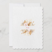 Western Eine kleine Cowgirl Boots Babydusche Einladung (Rückseite)