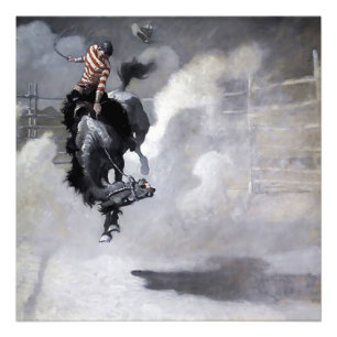 Western "Eine Staubwolke" Kunst von NC Wyeth Fotodruck