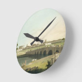 Western-Eingang des Forts St George, Madras, Runde Wanduhr (Winkel)