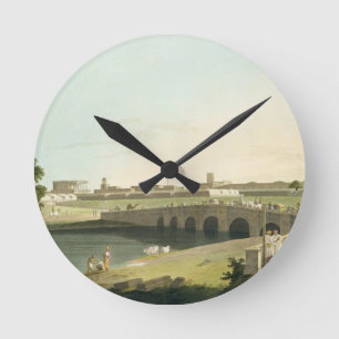 Western-Eingang des Forts St George, Madras, Runde Wanduhr