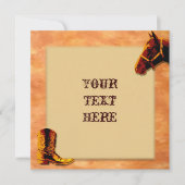 Western Einladung (Vorderseite)