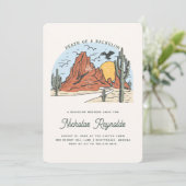 Western | Einladung von Bachelor (Stehend Vorderseite)