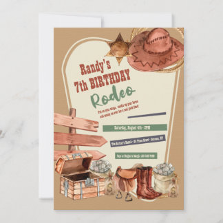 Western Elements Geburtstag Einladung