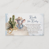 Western Elephant Cowboy Baby Shooting Books for Ba Begleitkarte (Vorderseite)