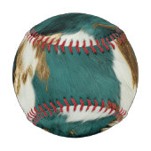 Western Emerald Gold White Cowhide Baseball (Rückseite)