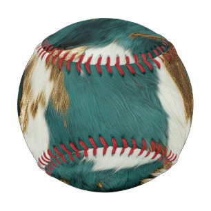 Western Emerald Gold White Cowhide Baseball