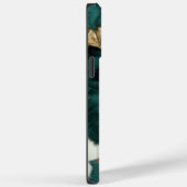 Western Emerald Gold White Cowhide Case-Mate iPhone Hülle (Rückseite / Rechts)