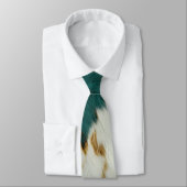 Western Emerald Gold White Cowhide  Krawatte (Gebunden)