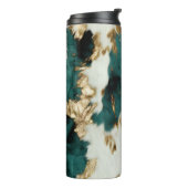 Western Emerald Gold White Cowhide Thermosbecher (Nach links gedreht)