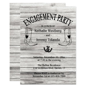 Country Western Einladungen Zazzle.de