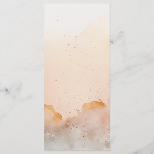 Western Erntedank Flat Menu Menükarte (Rückseite)