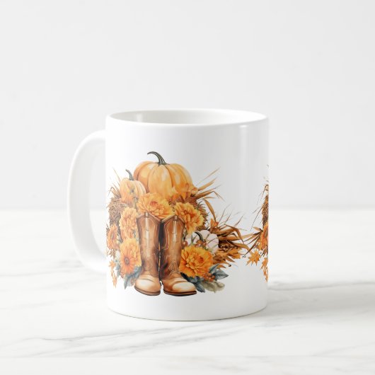 Western Erntedank Kaffeetasse (Vorderseite Links)