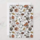 Western Erntedank Kuh Skull Fall Ernte Einladung (Rückseite)