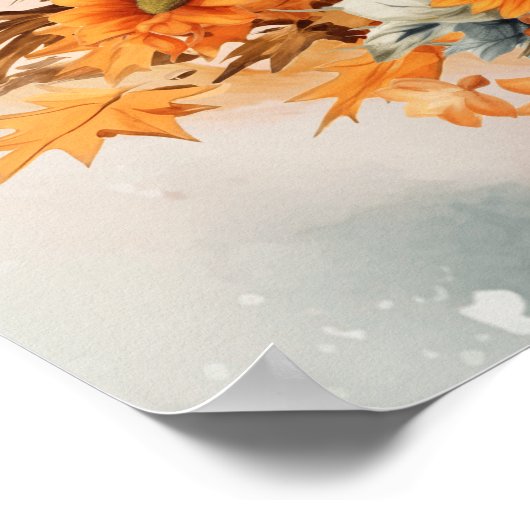 Western Erntedank Poster (Ecke)