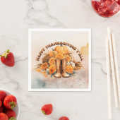 Western Erntedank Serviette (Beispiel)