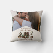 Western - Erste Weihnachten als Frau und Foto Kissen (Rückseite)