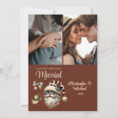 Western Erste Weihnachten Verheiratet 2 Foto (Vorderseite)