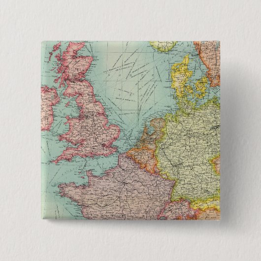 Western-Europa-Kommunikation Button (Vorderseite)