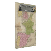 Western Europa Mini Klemmbrett (Schrägansicht)