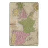 Western Europa Mini Klemmbrett (Rückseite)