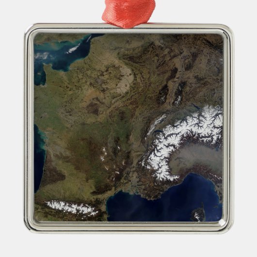 Western Europa Silbernes Ornament (Vorne)