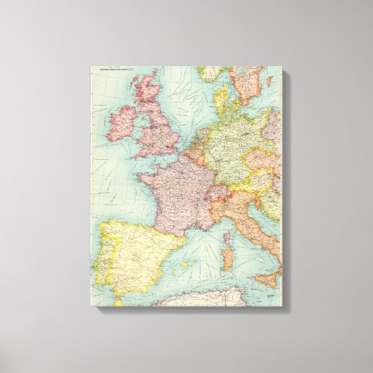 Western Europe Leinwanddruck (Vorderseite)