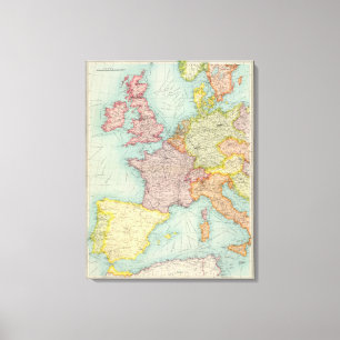 Western Europe Leinwanddruck