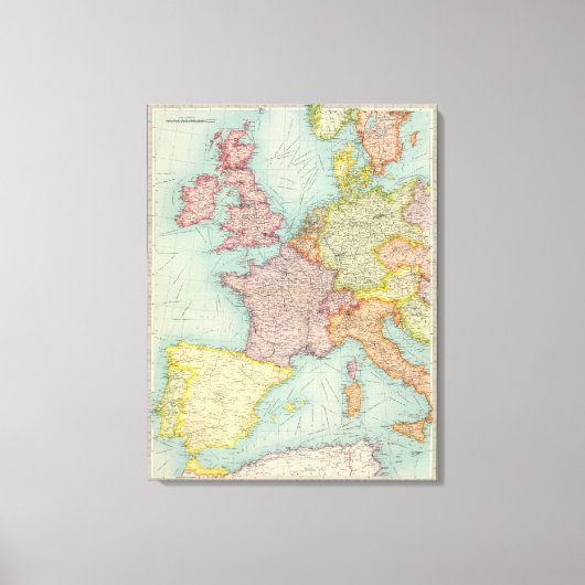 Western Europe Leinwanddruck (Vorderseite)