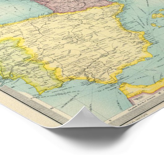 Western Europe Poster (Ecke)