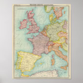Western Europe Poster (Vorne)